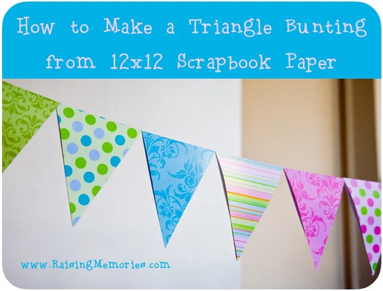 Use old calendars to create a pendant banner.
