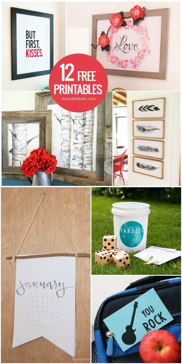 12 Free Printables For Art Prints, Gift options, And More @Bekob