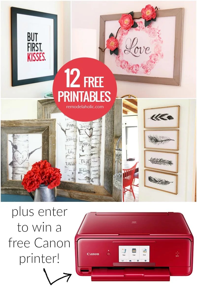 12 Free Printables | Print at home wall decor | Free art prints | Gift options