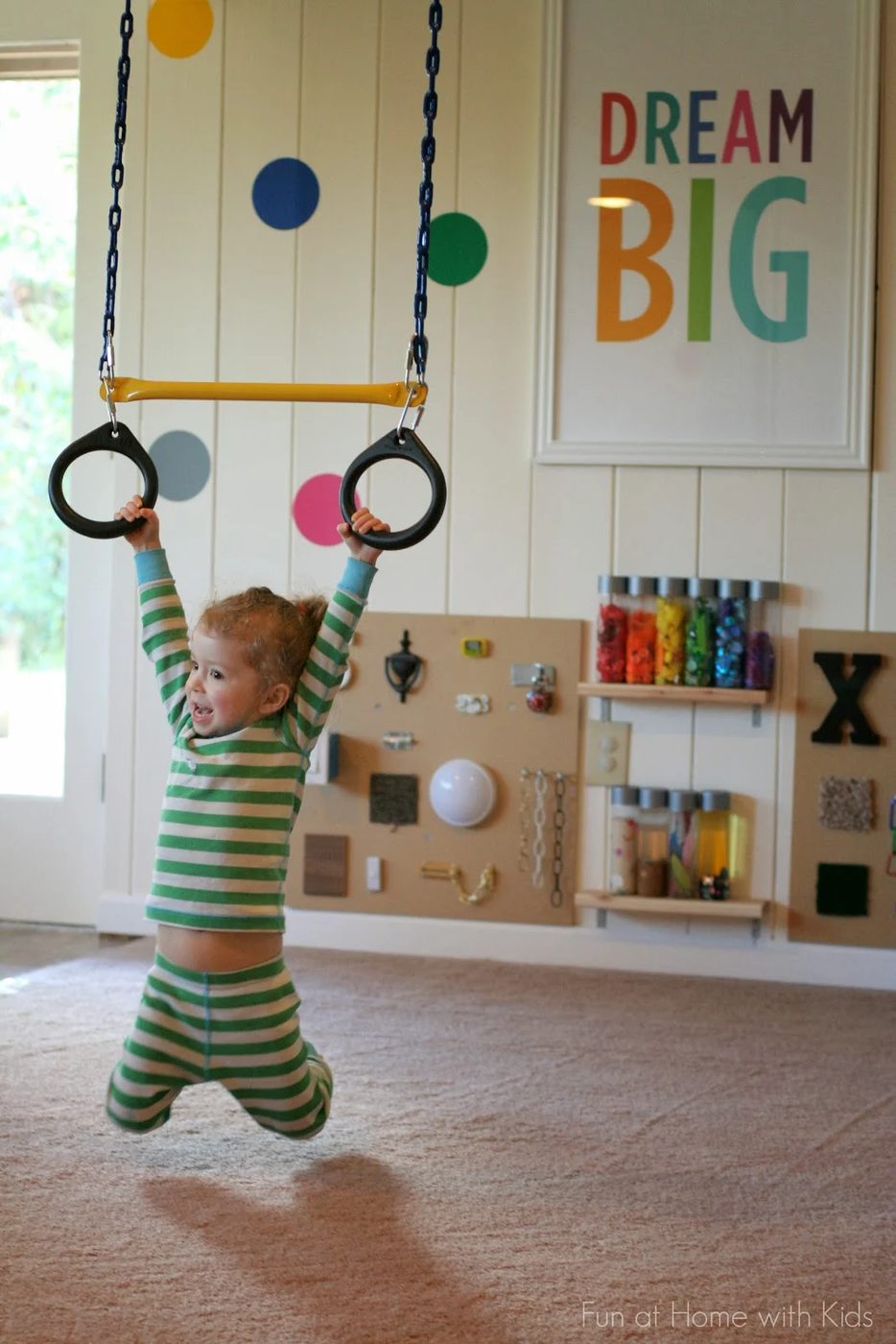 Do you have a playroom dedicated to play and games for your kids? Here are 12 playroom options that will give you a functional, organized, and FUN playroom via tipsaholic.com #play