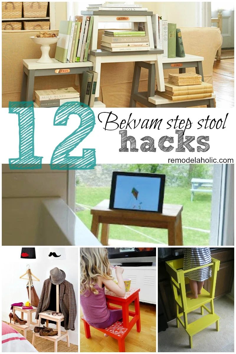IKEA's Bekvam step stool is cute, portable, and very hackable! Here are 12 Bekvam step stool hacks to show you how adaptable the popular IKEA stool can be!