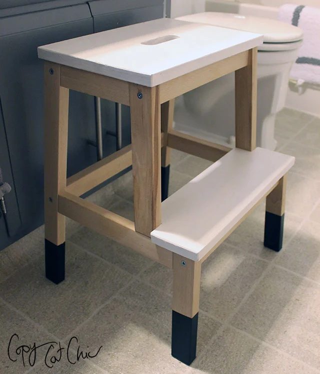 ikea bekvam stool method, no slip legs