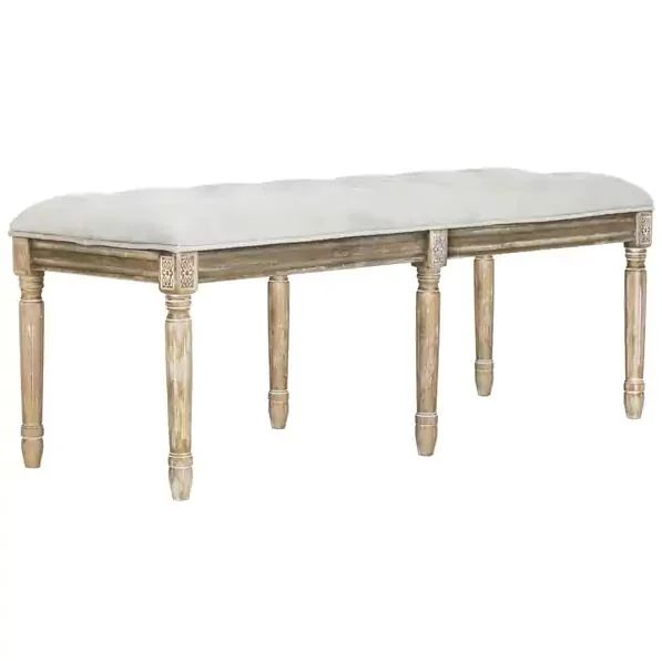 Farmhouse Bedroom 01 Tufted Bench