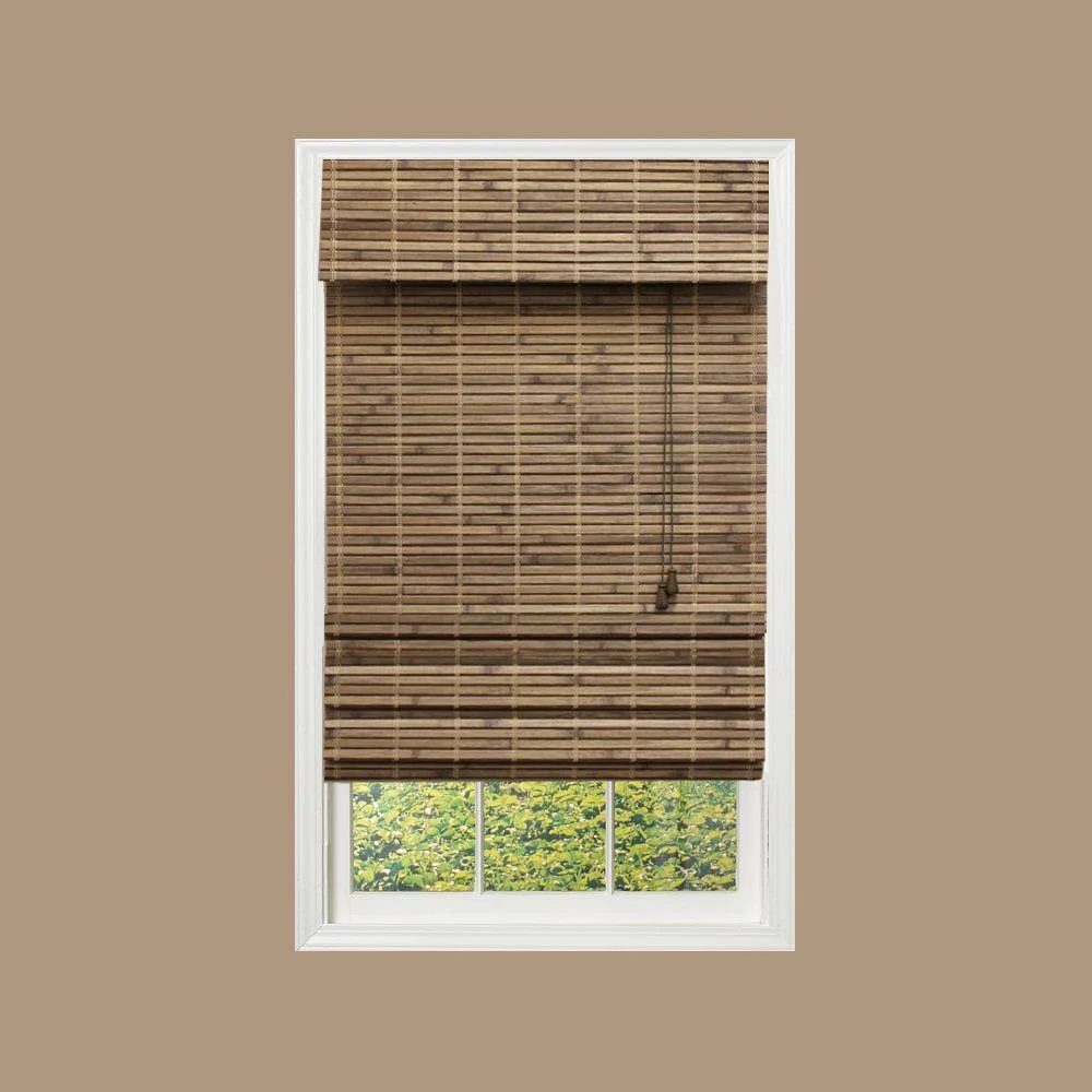 Farmhouse Bedroom 06 Bamboo Roman Shade
