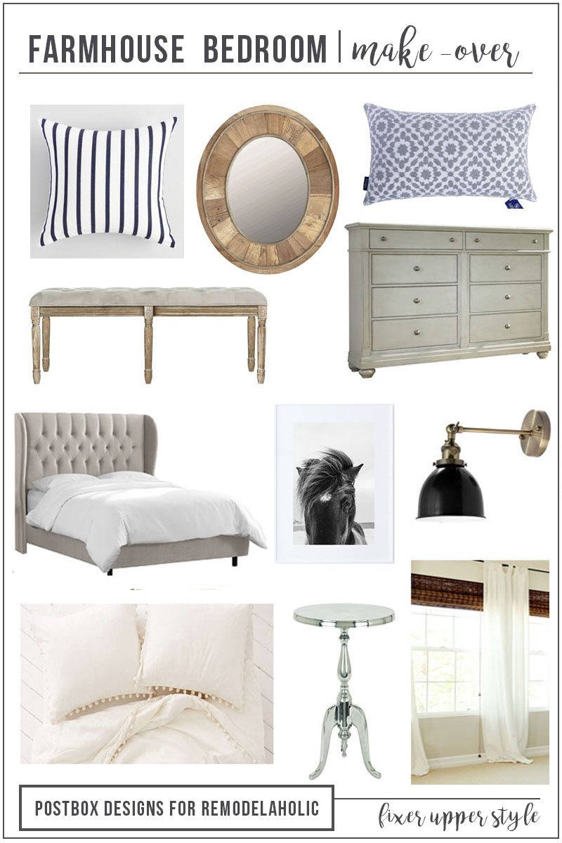12 Items for a well fitted Fixer Upper Style Farmhouse Bedroom | Decorating tips and affordable farmhouse decor picks