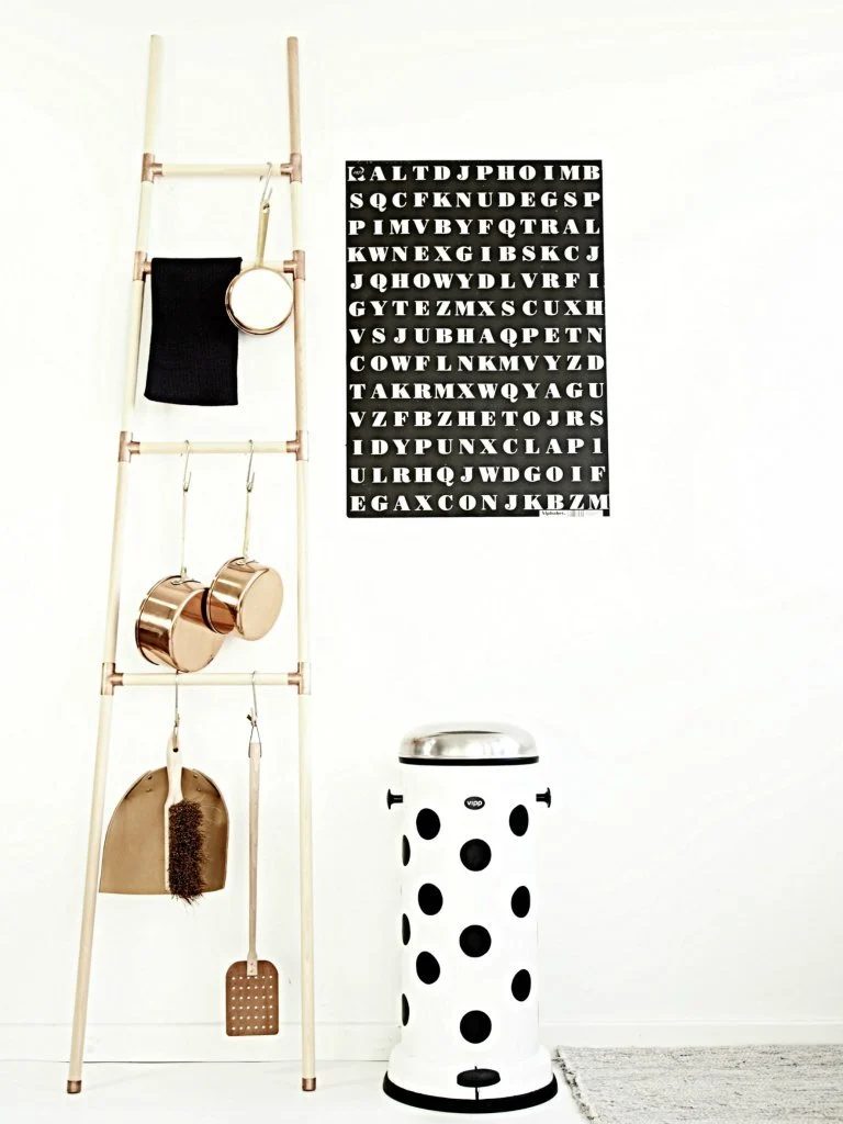 Kitchen Storage Ladder From Wood Blanket Ladder Decor, Monster Circus