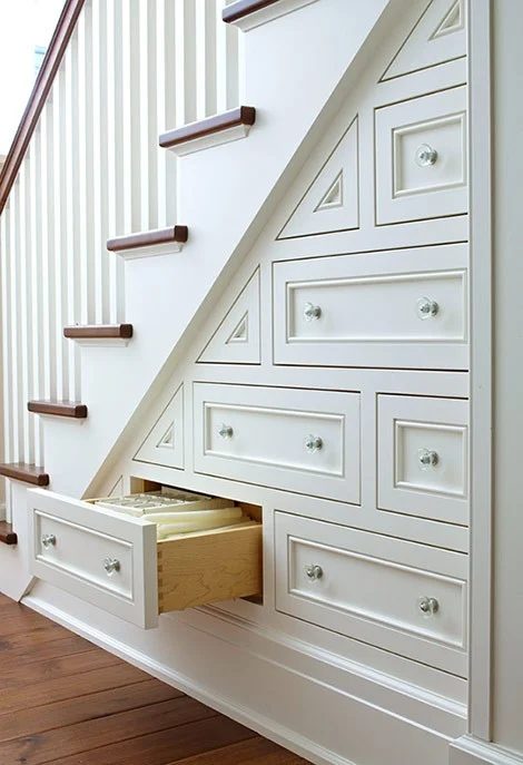 under stairs drawers Traditional Home