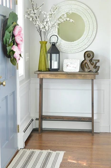 Handmade entryway hall console table for $30, Wife In Progress