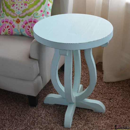 Handmade curvy side table 550