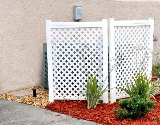 straightforward lattice screen ac unit
