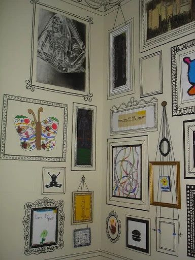 Get a fun interior look by using paint pens and one of our 15 memorable Handmade Sharpie Walls featured on Bekob.com