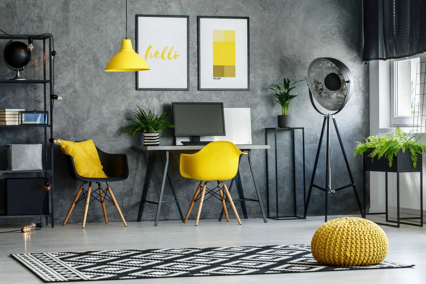 Yellow And Gray