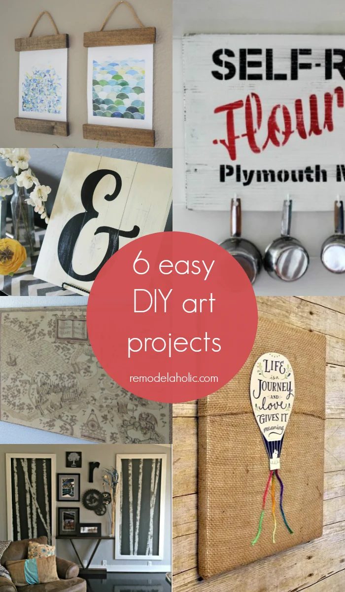 Give your walls some extra style in a jiffy with these straightforward Handmade art projects.
