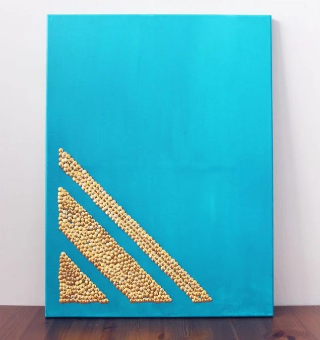 Gold Tacks Canvas Art