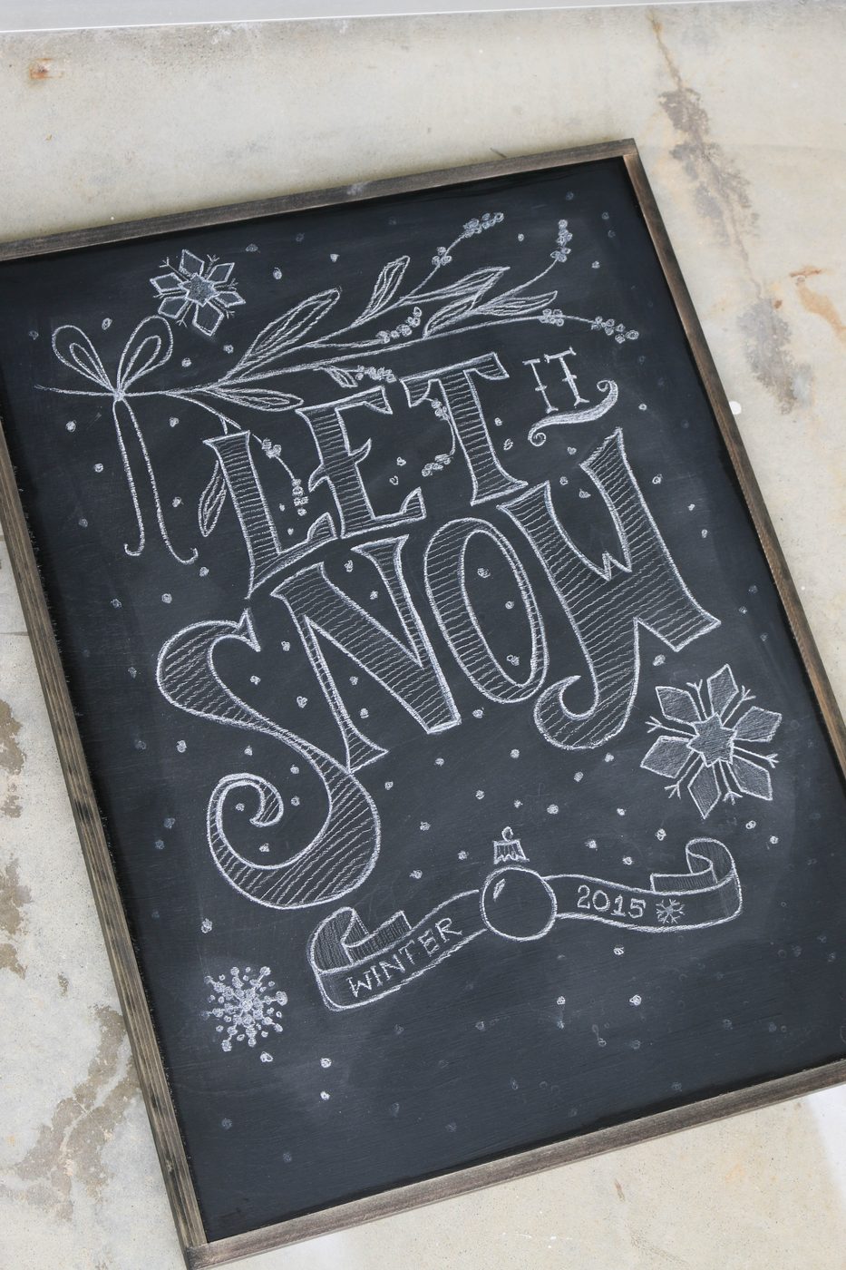 How to make a framed Chalkboard - Finished project