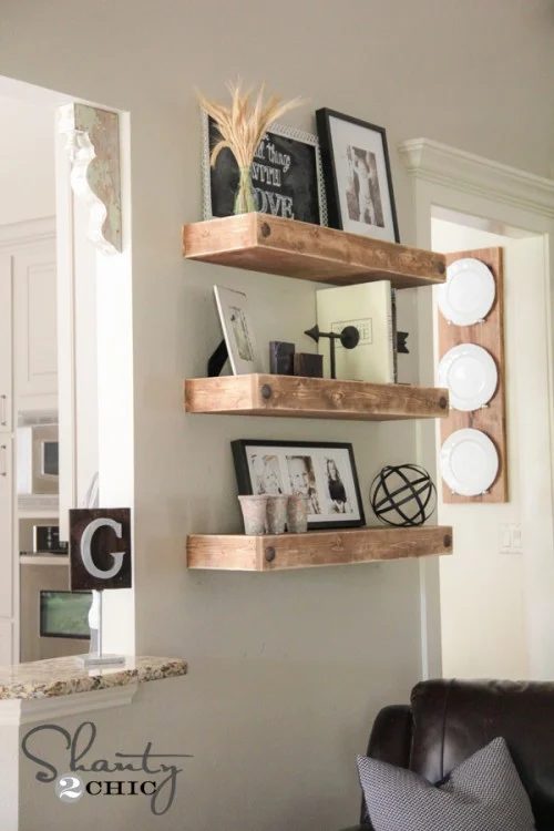 Fixer Upper Handmade Floating Shelves_Shanty2Chic