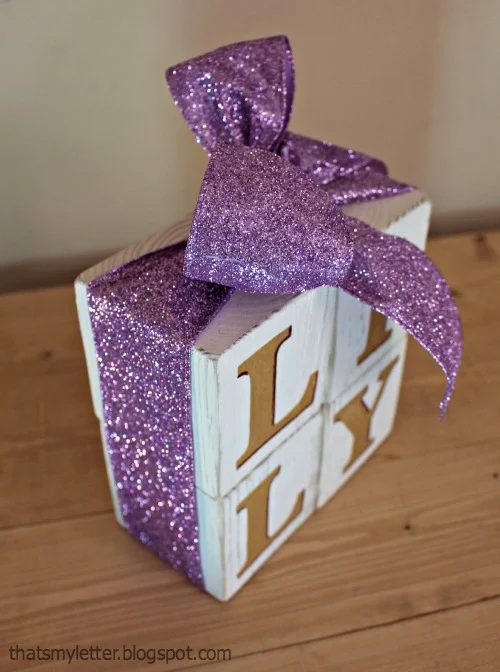 4x4 Wood Projects That's My Letter