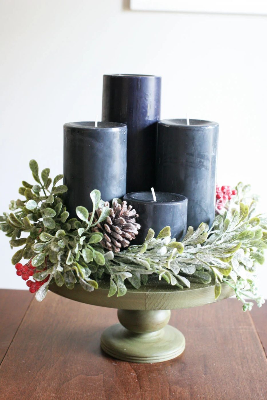 Craftivitydesigns Diy Modern Advent Wreath And Candle Centerpiece