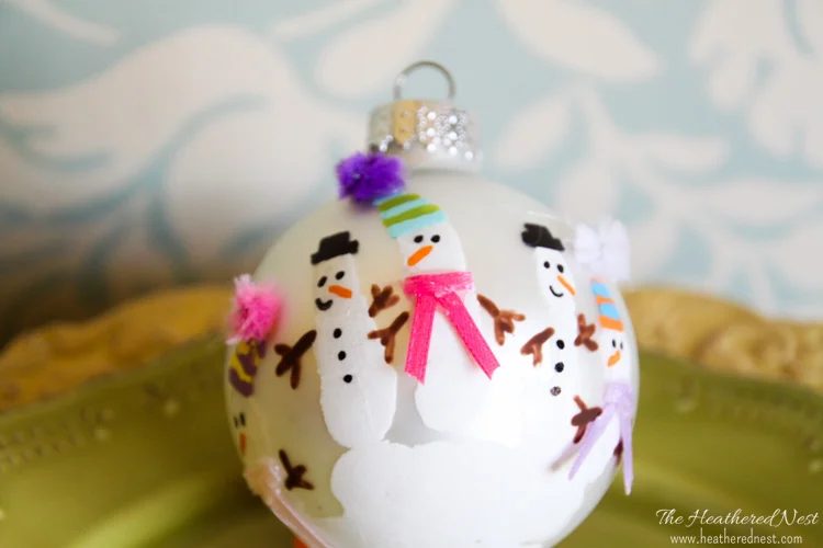 Heatherednest Handprint Ornaments