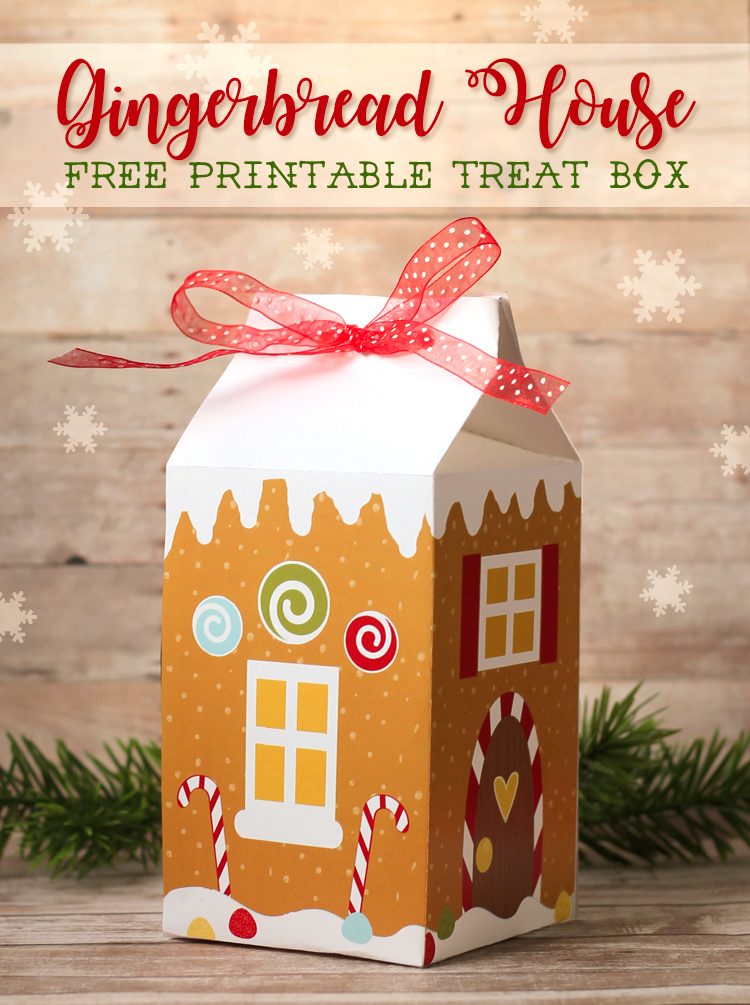 Thecraftpatchblog Gingerbread Treat Box Free Printable