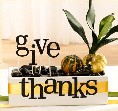 Give Thanks Thanksgiving Centerpiece Hwtm Bekob