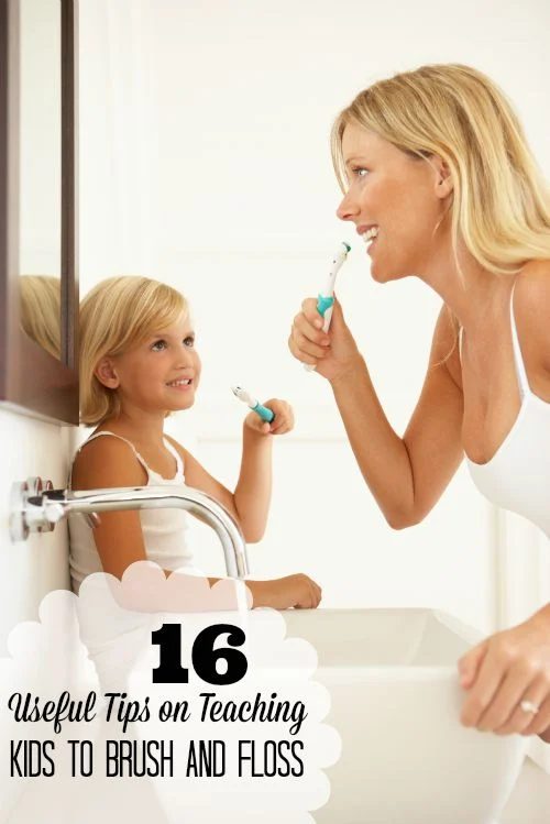 Some kids resist getting their teeth cleaned, which can be frustrating for parents. Try these tips on teaching kids to brush and floss! 16 Useful Tips on Teaching Kids to Brush and