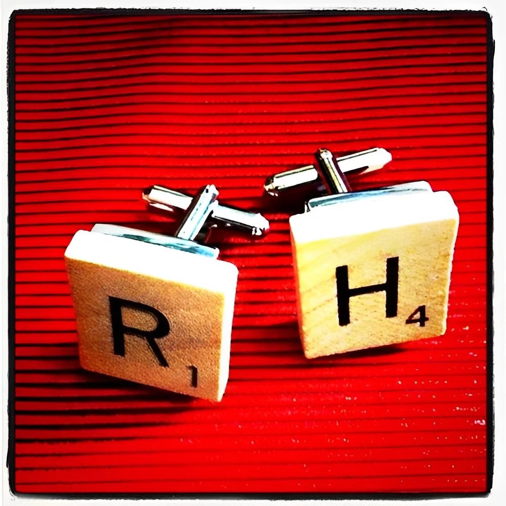 Scrabble Tile Cufflinks (1)