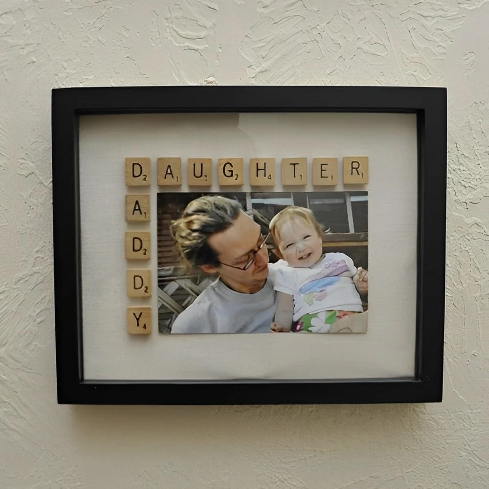 Fathers Day Picture Frame Diy Scrabble Tiles 500x500 (1)