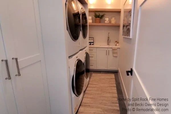 Small Laundry Room with Double Machines