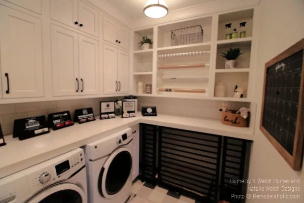 Multipurpose Laundry Room with Dog Kennel