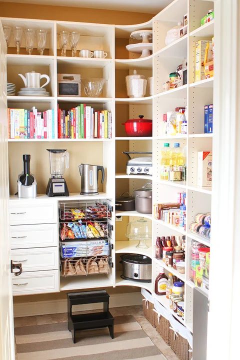 Give your pantry a chance to shine in your home by redesigning with some inspiration from these examples of stylish kitchen storage. 19 Examples of Stylish Kitchen Storage ~ Tipsah