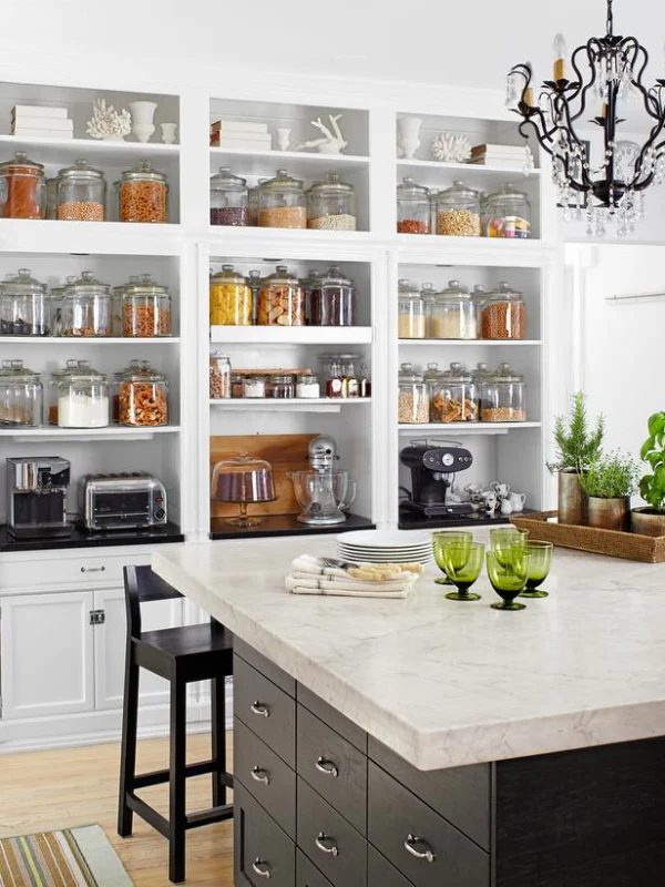 Give your pantry a chance to shine in your home by redesigning with some inspiration from these examples of stylish kitchen storage. 19 Examples of Stylish Kitchen Storage ~ Tipsah