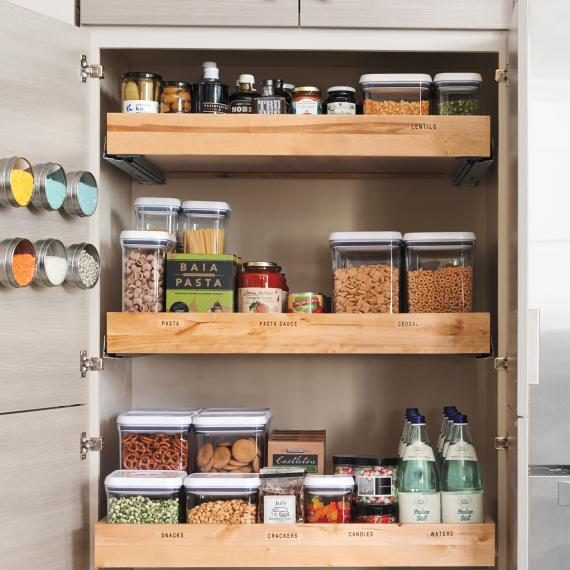 Give your pantry a chance to shine in your home by redesigning with some inspiration from these examples of stylish kitchen storage. 19 Examples of Stylish Kitchen Storage ~ Tipsah