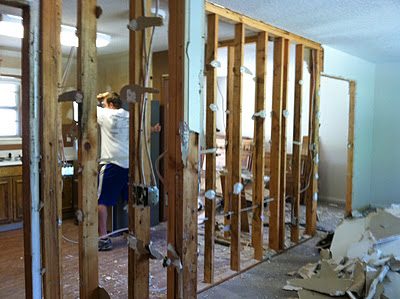 kitchen renovation - knocking down wall, Rain On A Tin Roof featured on Bekob