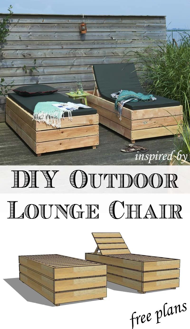 Handmade outdoor lounge chair