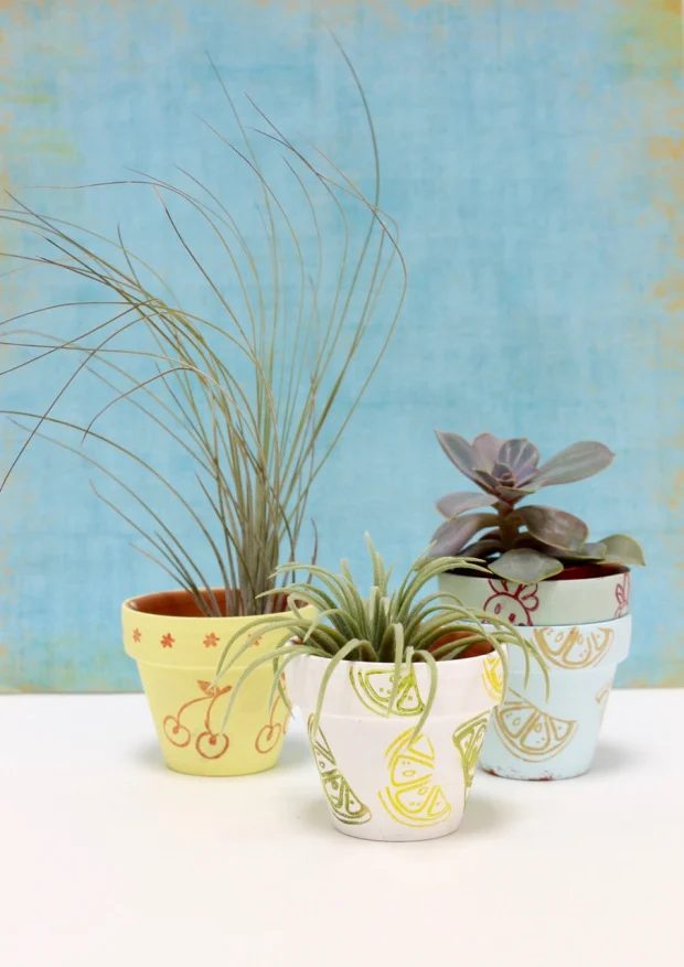 Handmade Plant Pots Popcorn And Chocolate