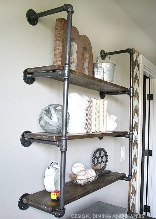 Handmade Shelving Design, Dining And Diapers