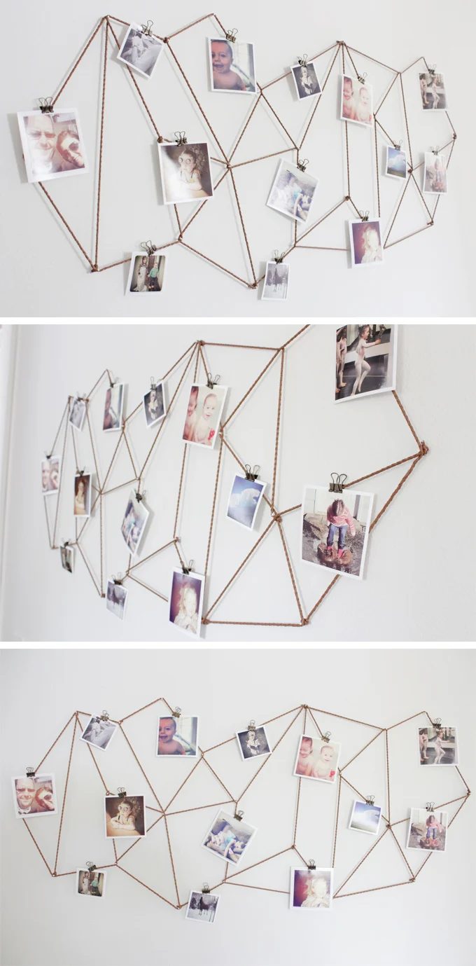 Add some real shape to your home with a few of these handmade geometric projects for furniture, wall art, and more! 20 Handmade Geometric Projects for Your Home ~Tipsaholic.com #ge