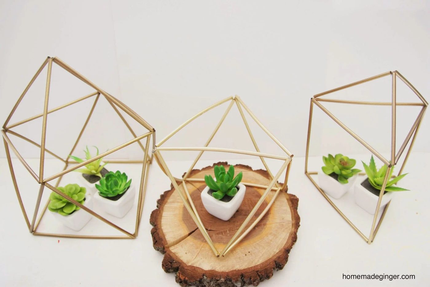 Add some real shape to your home with a few of these handmade geometric projects for furniture, wall art, and more! 20 Handmade Geometric Projects for Your Home ~Tipsaholic.com #ge