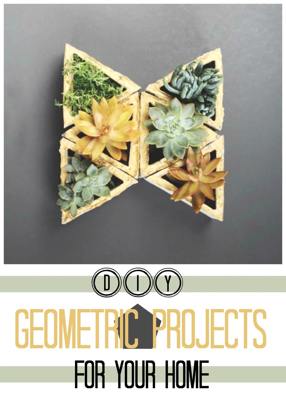 Add some real shape to your home with a few of these handmade geometric projects for furniture, wall art, and more! 20 Handmade Geometric Projects for Your Home ~Tipsaholic.com #ge