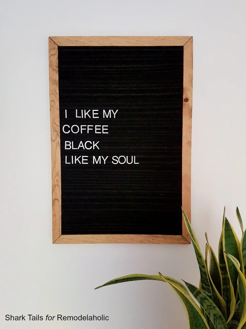 Handmade Letter Board by Shark Tails