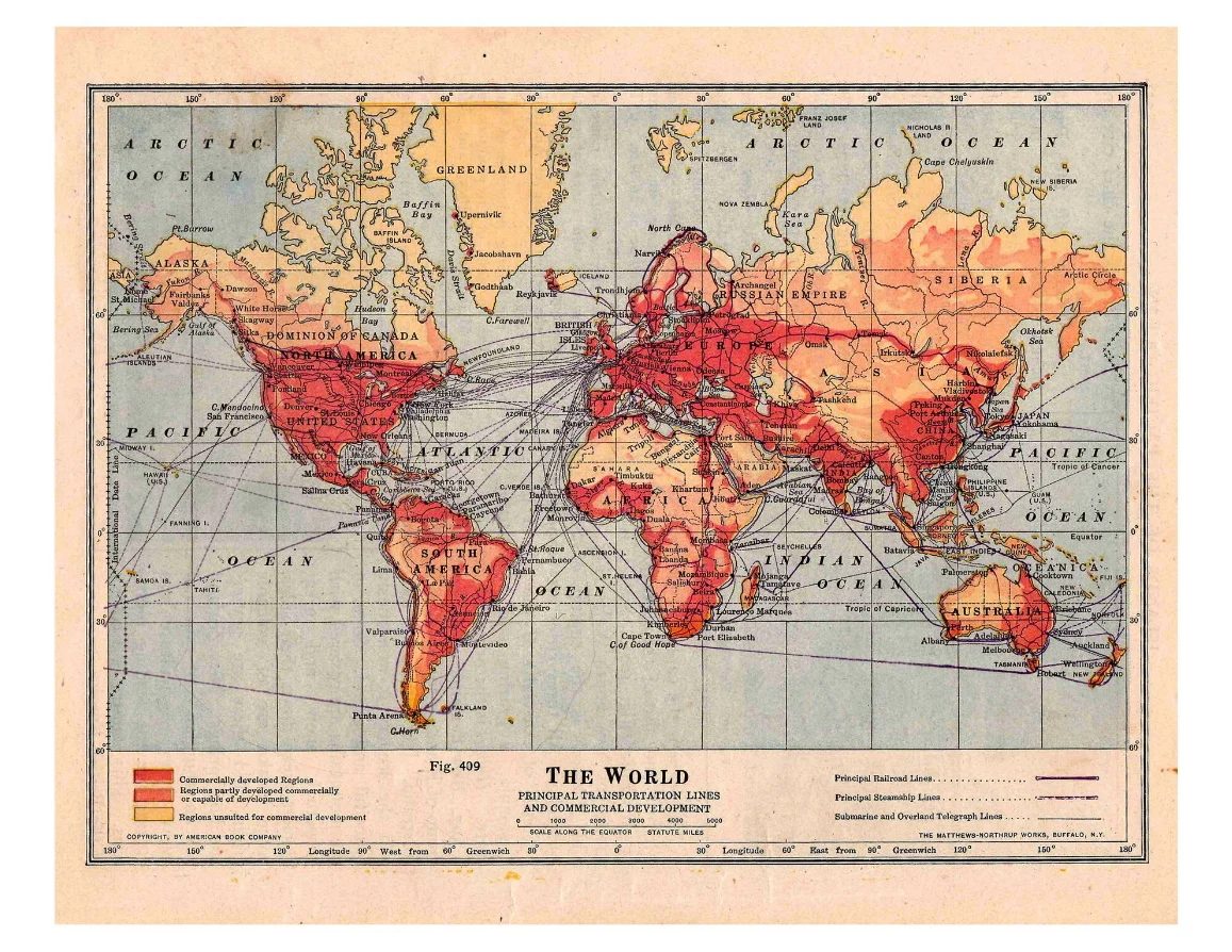 Vintage Maps of the world via Bekob
