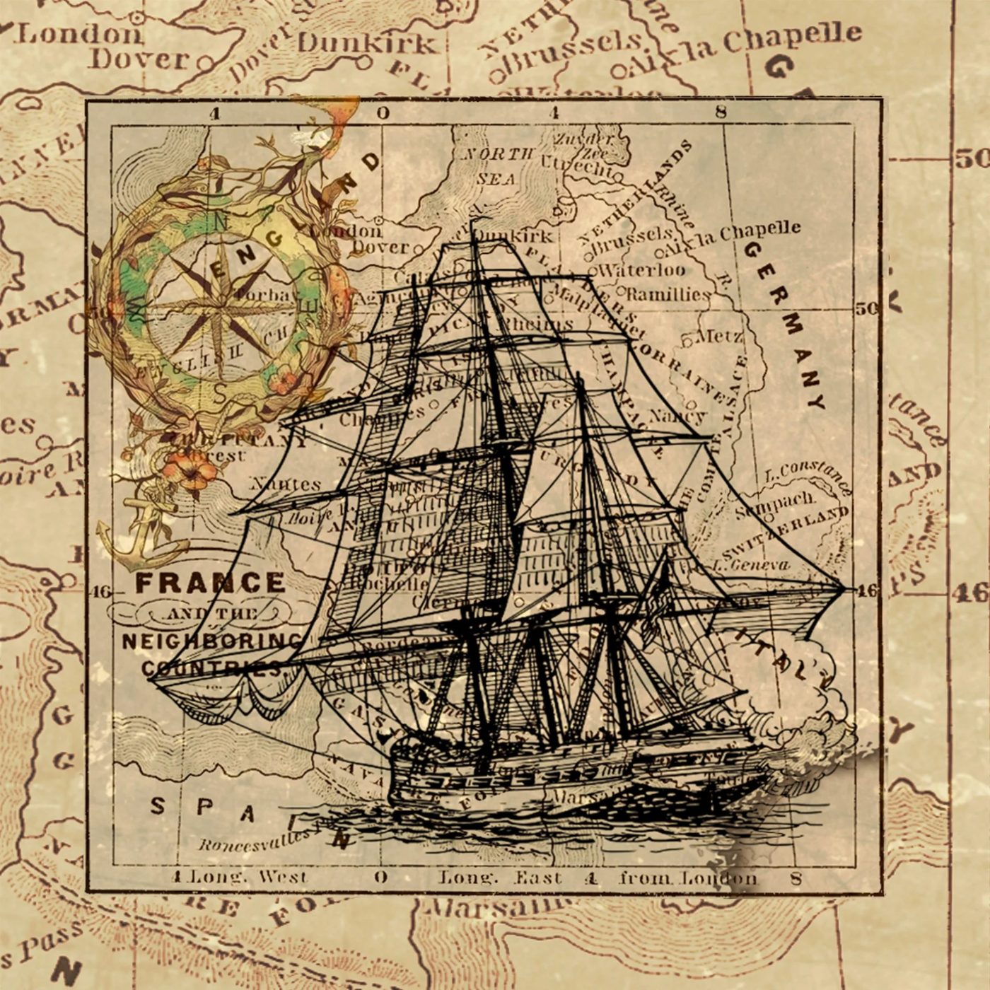 Vintage Maps for Handmade home decor, via Bekob