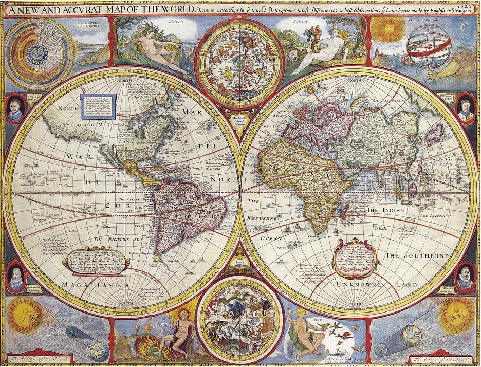 colorful Vintage Maps free to download for use in home decor via Bekob