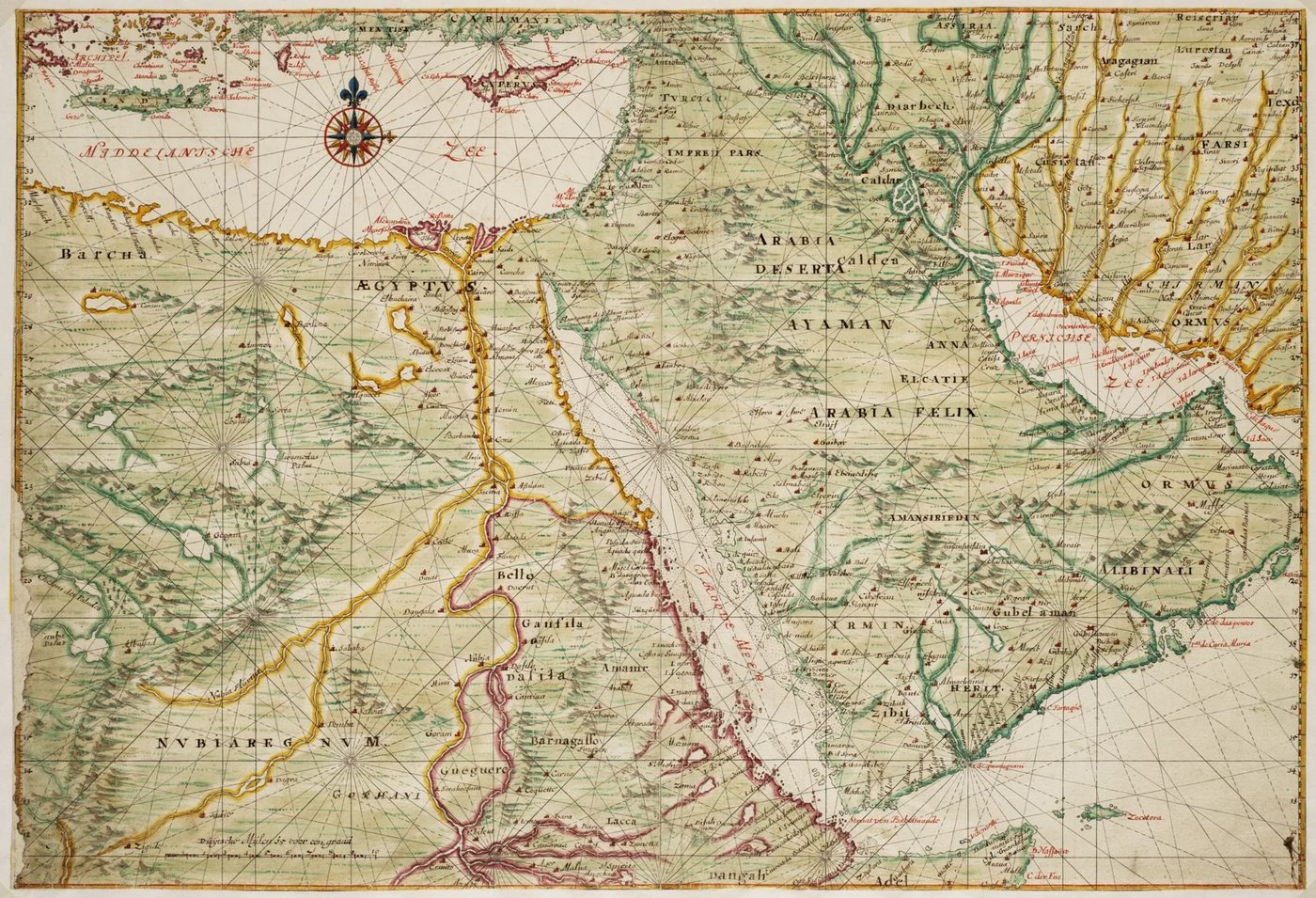 20 Free Vintage Map Printable Images, Egypt | Bekob.com #art #printable #maps