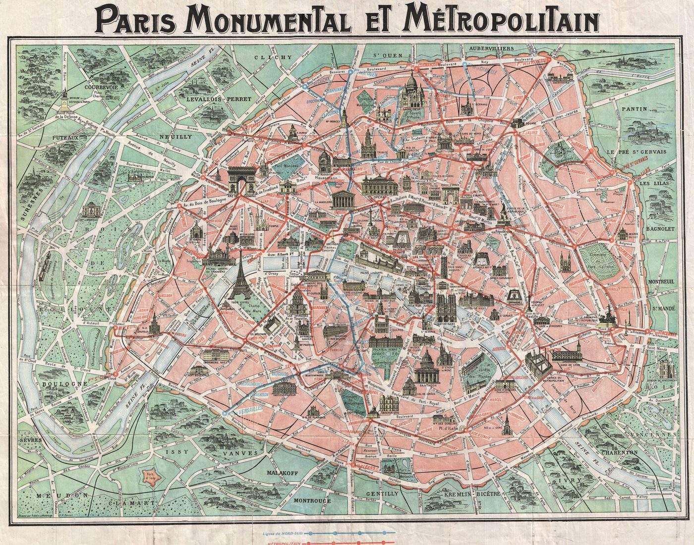 20 Free Vintage Map Printable Images, Paris | Bekob.com #art #printable #maps
