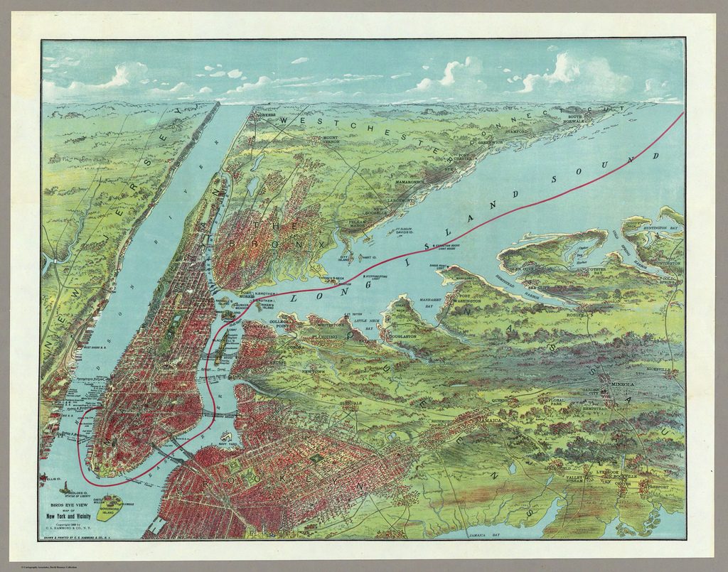 20 Free Vintage Map Printable Images of NYC in color | Bekob.com #art #printable #maps