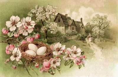 striking vintage spring postcard! | 20 free vintage printable images for spring on Bekob.com