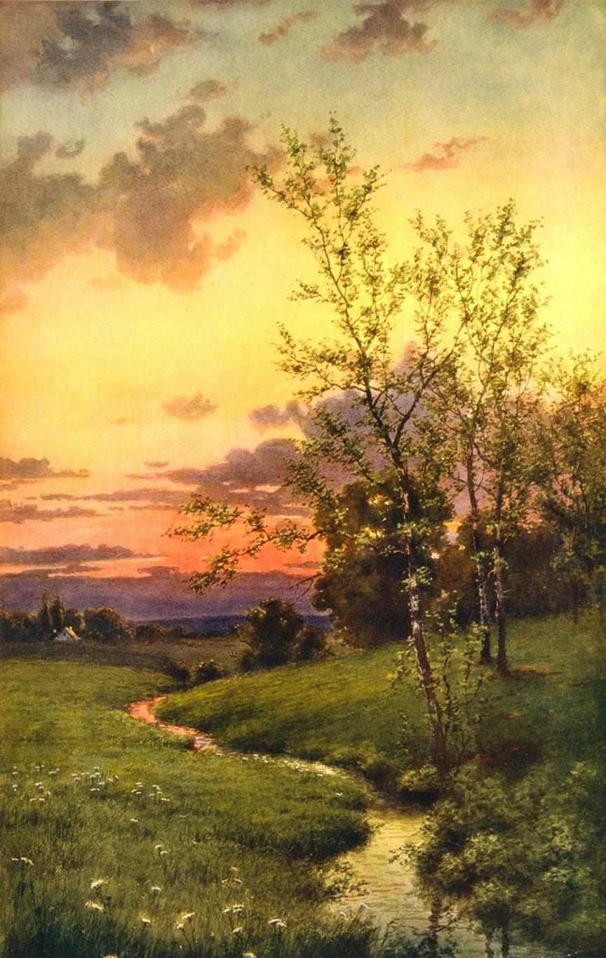striking vintage book illustration spring landscape print | 20 free vintage printable images for spring on Bekob.com