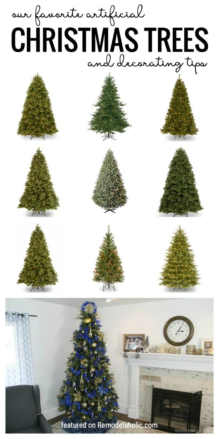 Our go-to Artificial Christmas Trees And Decorating Tips Featured On Remodelahlic.com